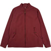Stand Collar Jacket Cotton Silk Burgundy