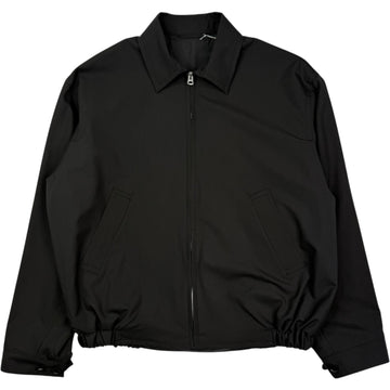 Wool Poplin Zip Blouson Ink Black