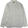 Mirra Off White Linen Raglan Long Sleeve Shirt