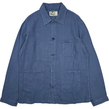 Baptista Worker Jacket Indigo Linen
