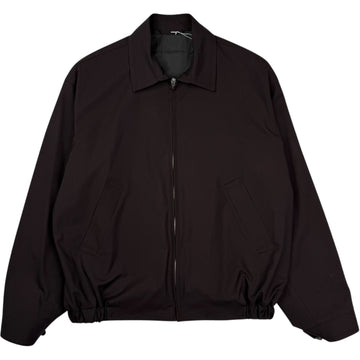 Wool Poplin Zip Blouson Espresso