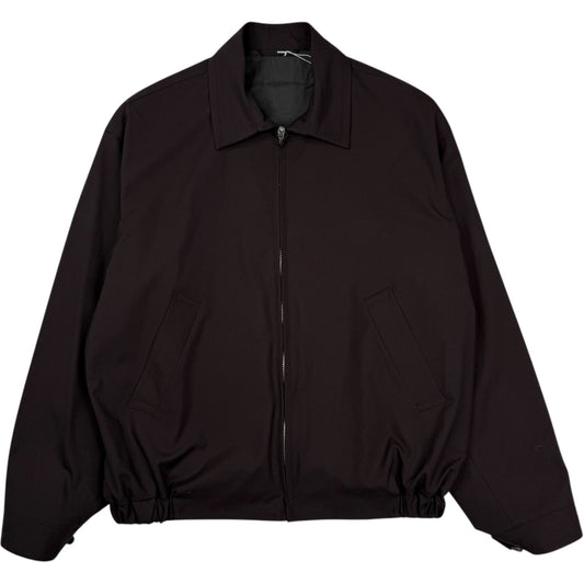 Wool Poplin Zip Blouson Espresso