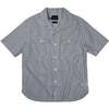 Cool Breeze Shirt Seersucker Stripes Blue Moon
