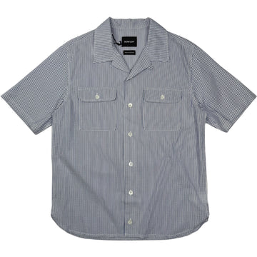 Cool Breeze Shirt Seersucker Stripes Blue Moon
