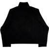 Shrunken Full Zip Black Athletic Rib