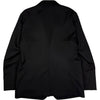 Unconstructed Ceremony Blazer Coarse Black Garbadine