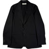 Unconstructed Ceremony Blazer Coarse Black Garbadine
