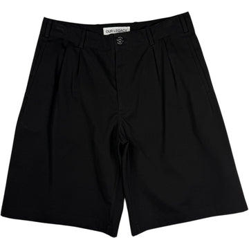Ponte Shorts Studio Black Micro Canvas
