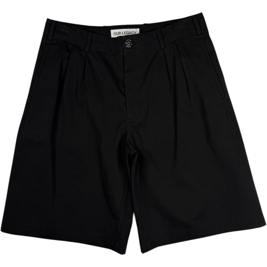 Ponte Shorts Studio Black Micro Canvas
