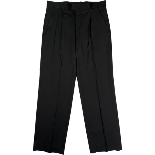 Slack Trouser Black Worsted Wool