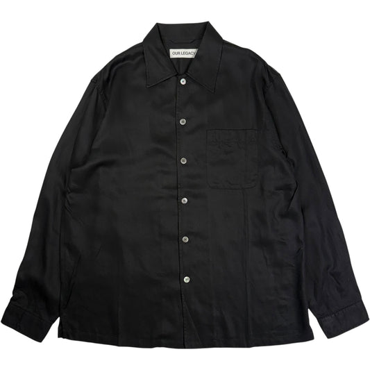 Every Shirt Draping Black Lyocell