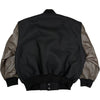 Alph Jacket Leather Melton Wool Black Cocoa