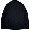 Peak Lapel Blazer Honeycomb Navy Blue