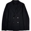 Peak Lapel Blazer Honeycomb Navy Blue