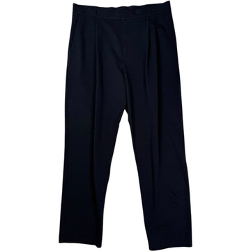 Pleated Trouser Cool Max Seersucker Dark Blue