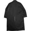 Long Asymmetrical Coat Black Wool