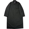Long Asymmetrical Coat Black Wool