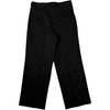 Wool Double Pleat Straight Leg Trouser