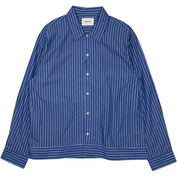 Reed Overshirt Aqua Stripe