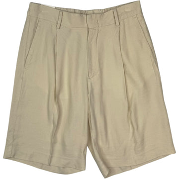 Kay Shorts Ivory Viscose Linen