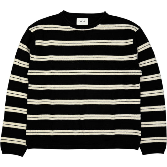 Sailor Cotton Rollneck Sweater Black