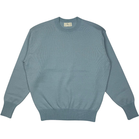 Cotton Crewneck Sweater Sax