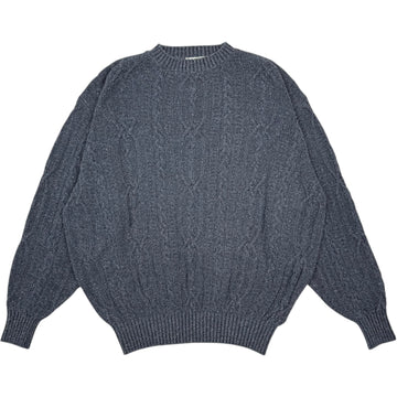Silknep Cable Sweater Indigo