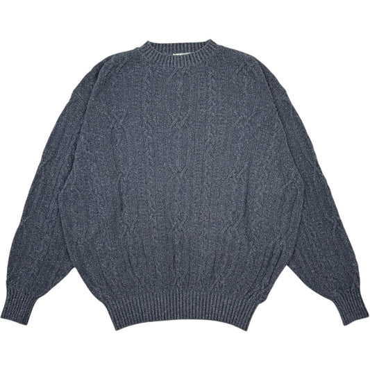 Silknep Cable Sweater Indigo