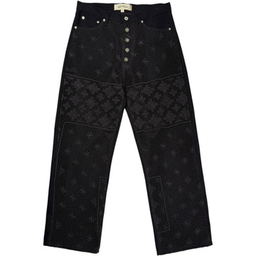 Lace Denim Black