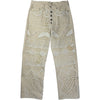Lace Denim Ecru