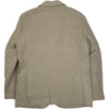 Writer's Single Breasted Jacket Belgian Linen Undyed Flax