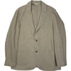 Writer's Single Breasted Jacket Belgian Linen Undyed Flax