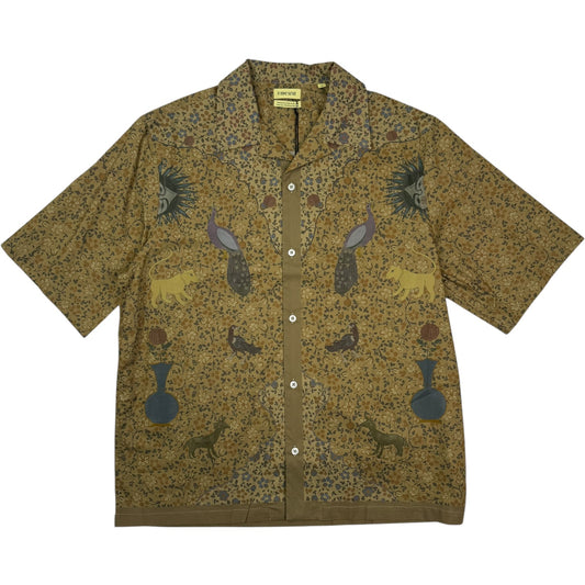 Printed Short Sleeve Shirt Biblical Animals