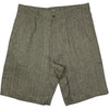 Naturalist Shorts Linen Herringbone Khaki Ecru