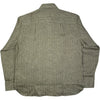 Two Pocket Overshirt Linen Herringbone Khaki Ecru