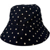 Dream of Dreamer Bucket Hat Navy Polka Dots