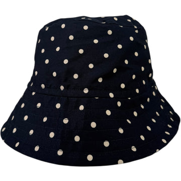 Dream of Dreamer Bucket Hat Navy Polka Dots