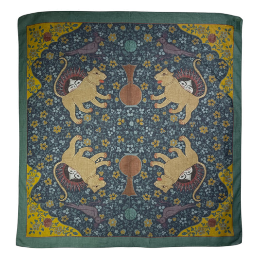 Ispahan Folk Pattern Green Bandana