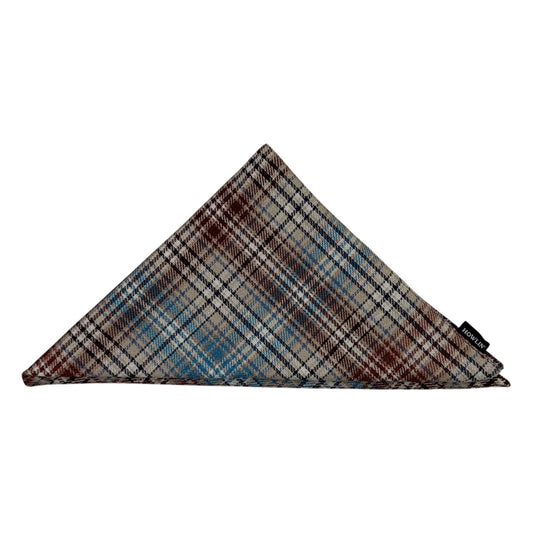 Bandana Japanese Twill Check Sand