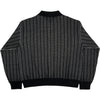 Formal Cardigan Black Stripe