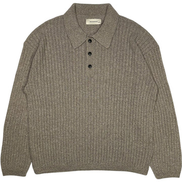 Digit Polo Knit Oatmeal Grains