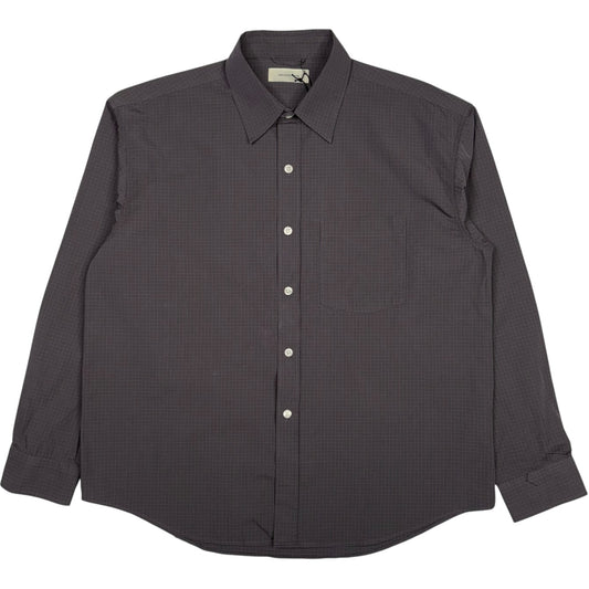 Executive Shirt Mushroom Micro Check