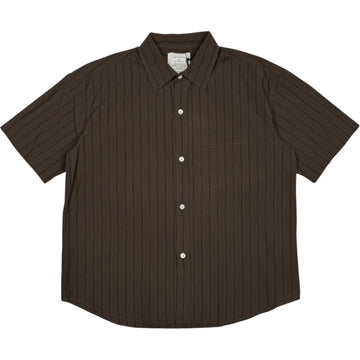 New Input Shirt Dark Brown Triple Stripe