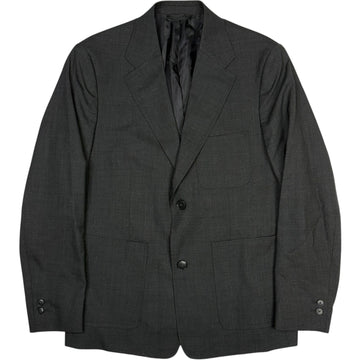 Patch Pocket Blazer Grey Wool
