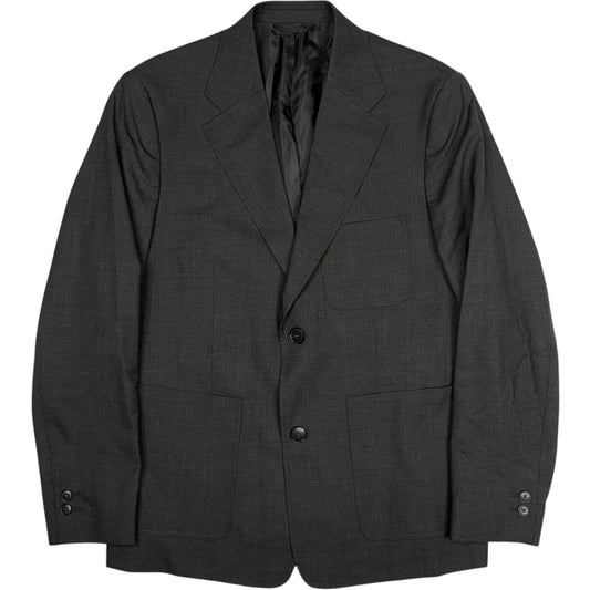 Patch Pocket Blazer Grey Wool