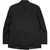Double Breasted Blazer Black Tropical Wool