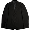 Single Breasted Blazer Black Tropical Wool