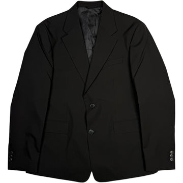 Single Breasted Blazer Black Tropical Wool