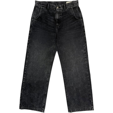 Straight Cut Jeans Stonewashed Black