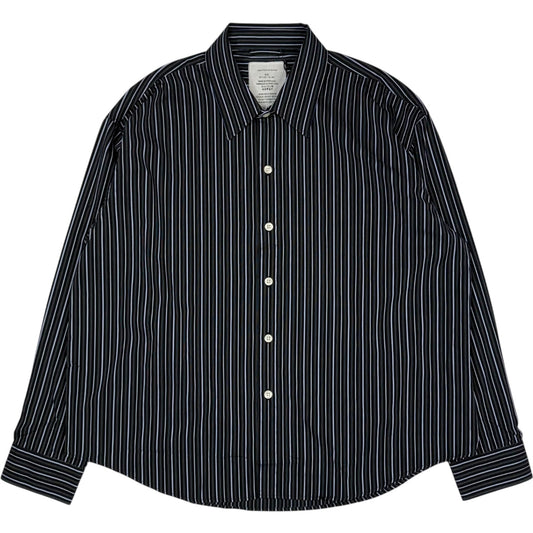 Exact Shirt Black Office Stripe
